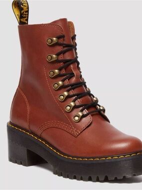 LEONA WOMEN'S FARRIER LEATHER HEELED BOOTS